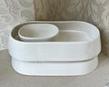 Pet Collectibles: Benji + Moon Ceramic Dual Insect-Moat Feeding Suite