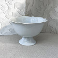 High Tea: Antique French Ironstone Pedestal Compote Bowl