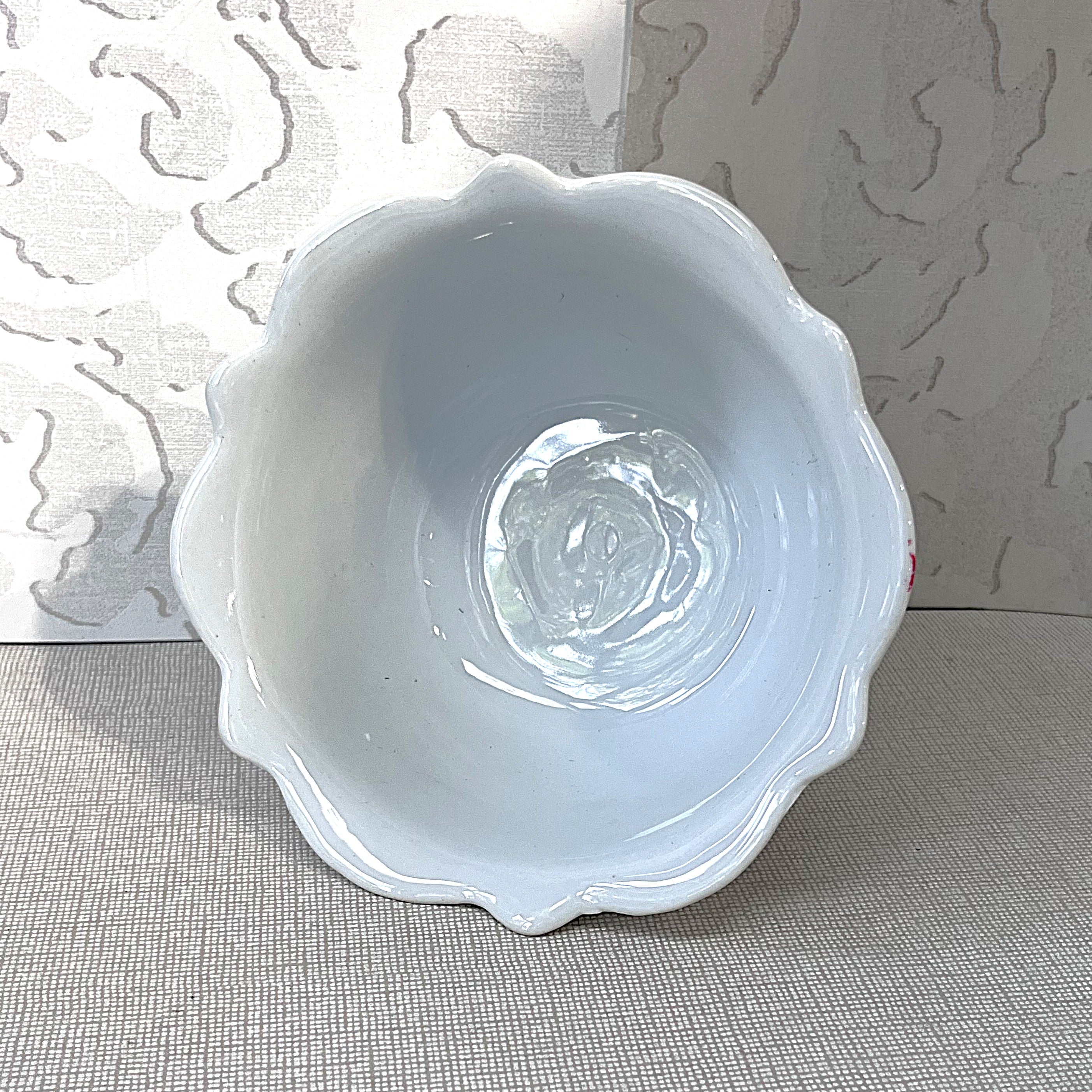 High Tea: Antique French Ironstone Pedestal Compote Bowl