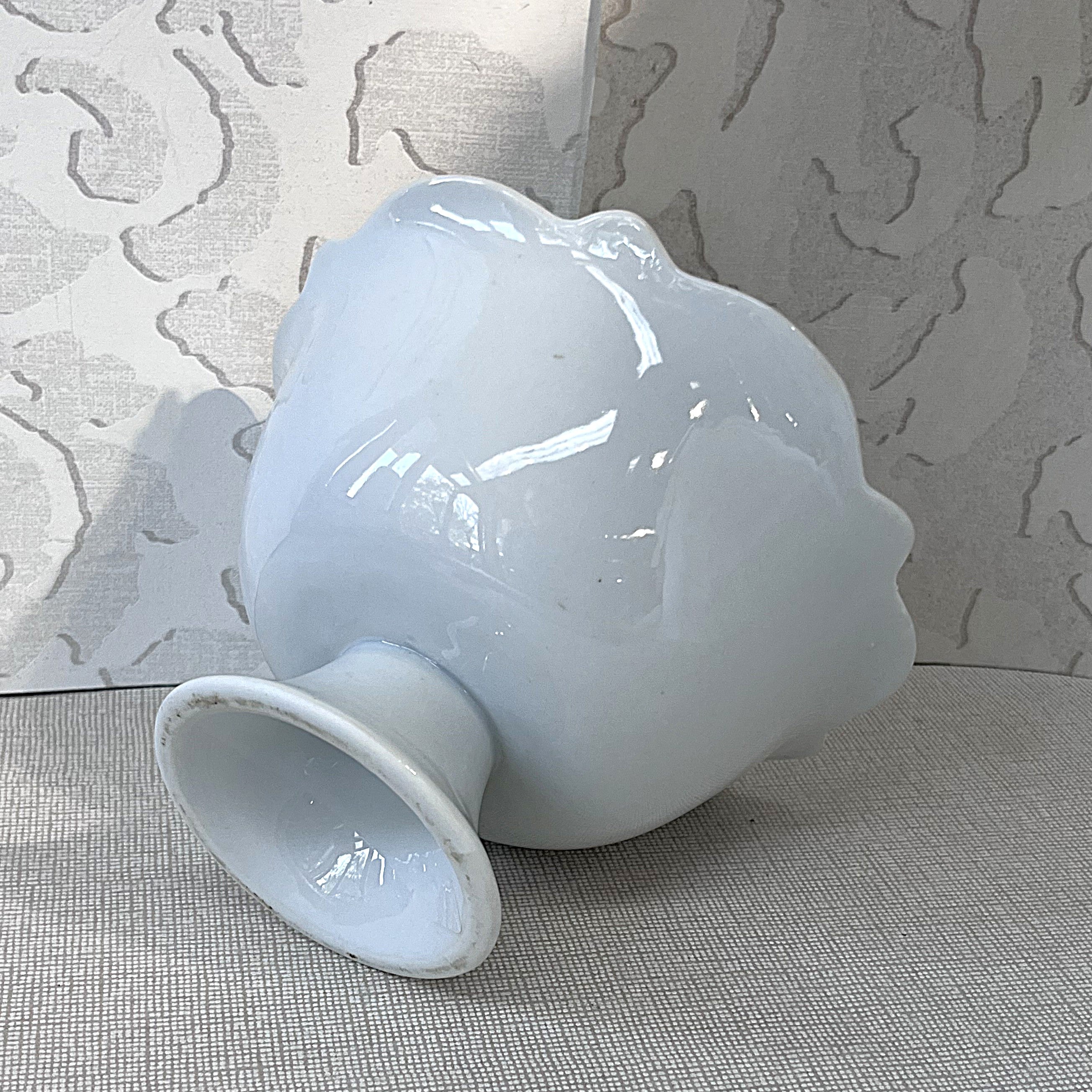 High Tea: Antique French Ironstone Pedestal Compote Bowl