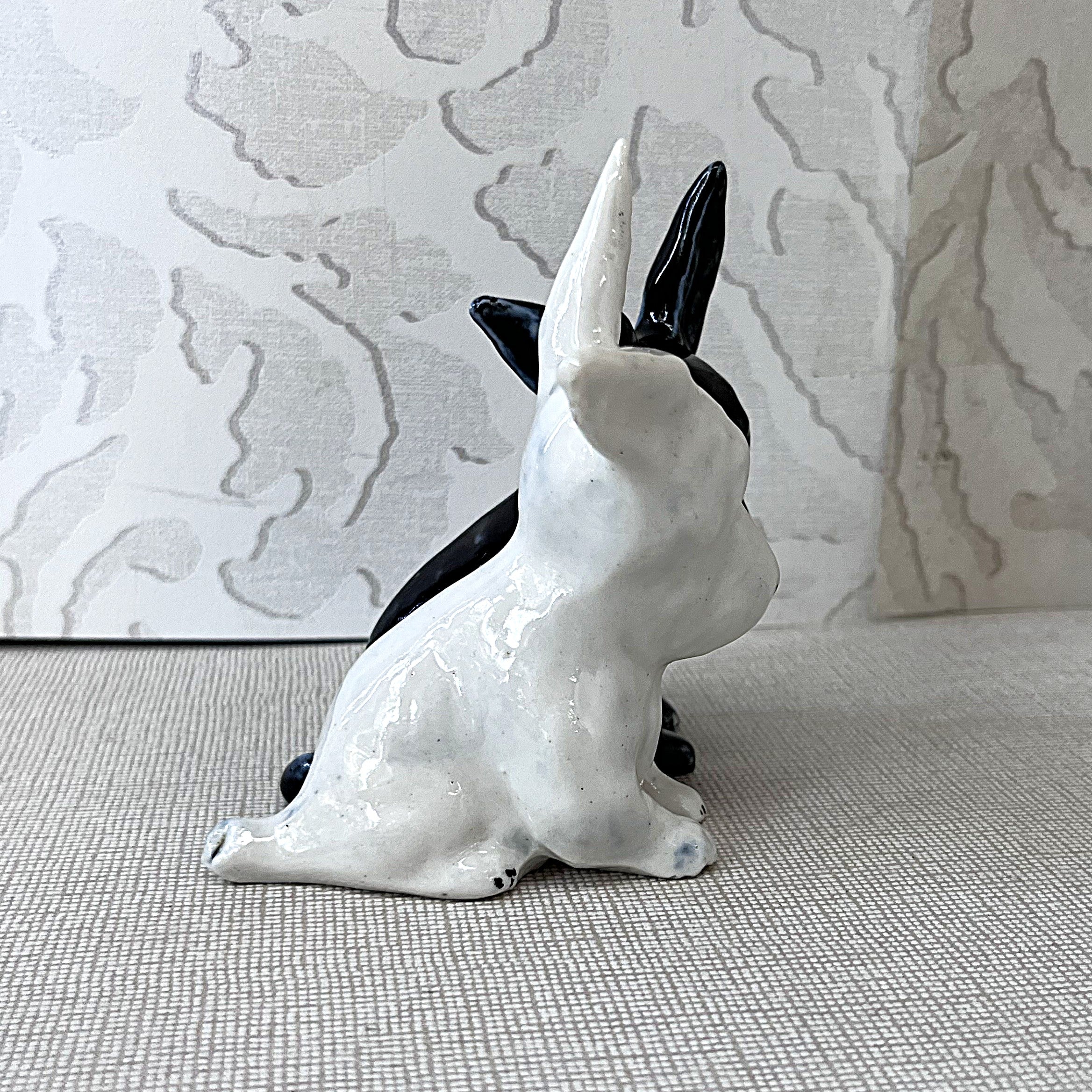 Animal Décor: SylvaC Black & White Scotch Whiskey Mascot Figurine