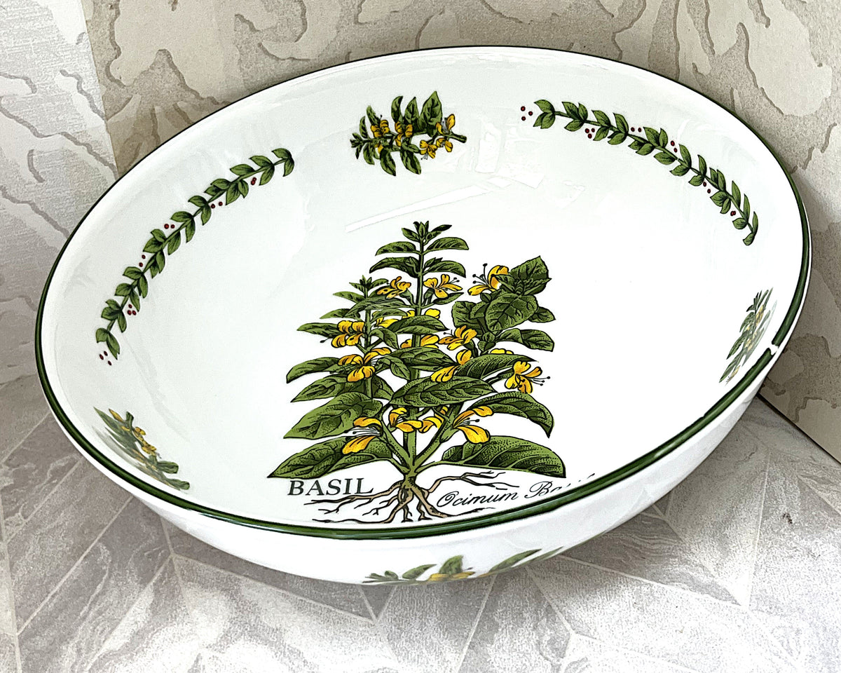 Dinnerware: Wiesenthal Porzellan Germany "Herb Garden" Basil Salad Bowl