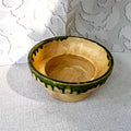 Planter: Mid-Century Green Drip-Glaze Pedestal Bowl