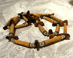 Jewellery: New Mexico Tiger's Eye & Natural Bamboo Statement Strand