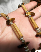 Jewellery: New Mexico Tiger's Eye & Natural Bamboo Statement Strand