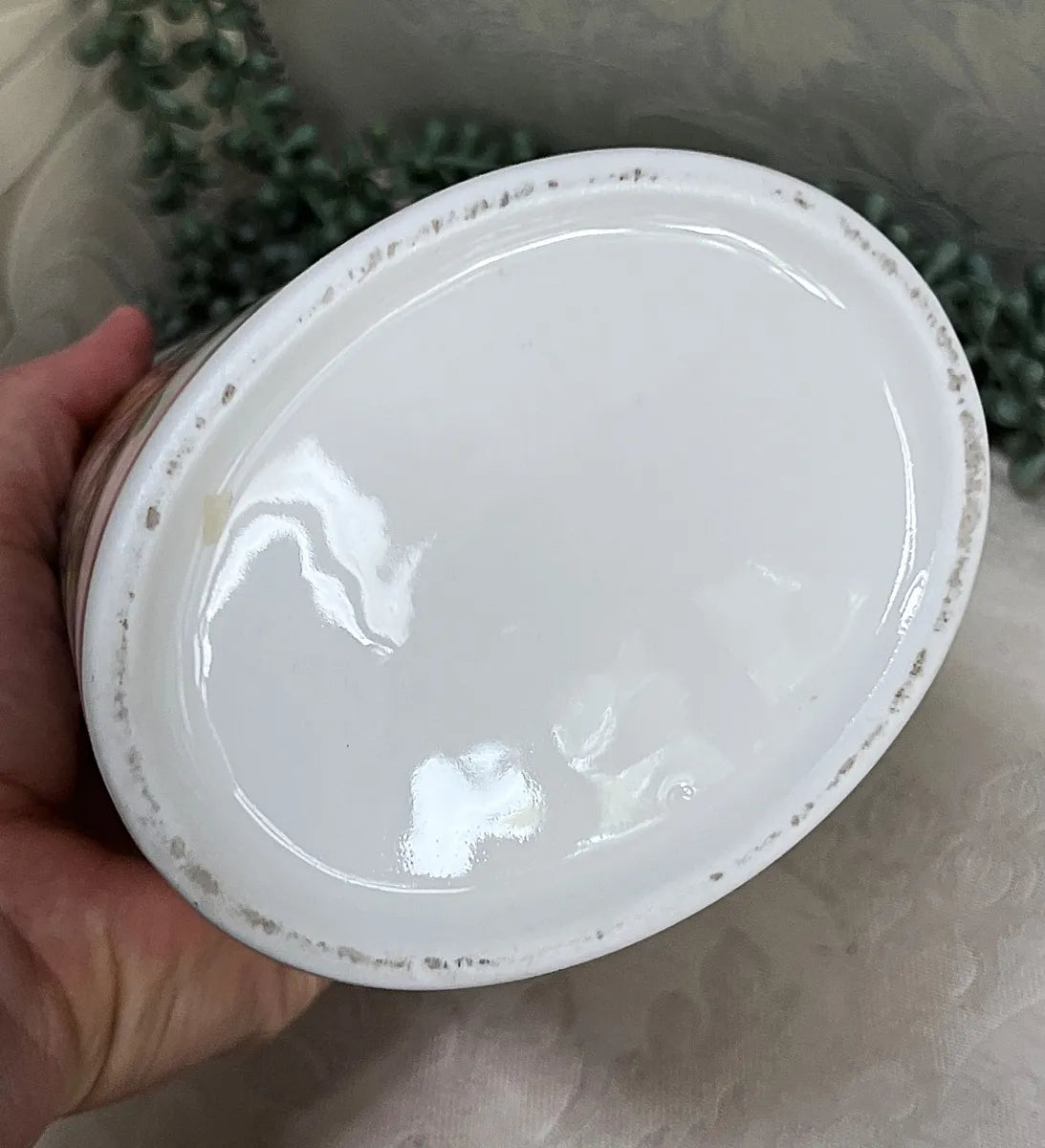 Vases: Murray Feiss Fine Porcelain Botanical Cylinder Vase