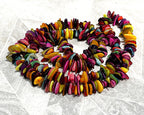 Jewellery: Balinese Multi-Colour Crystalline Mother-of-Pearl Opera Strand
