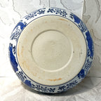 Planter: Chinese Hand-Painted Blue & White Porcelain Carp & Lotus Motif Bulb Planter Bowl