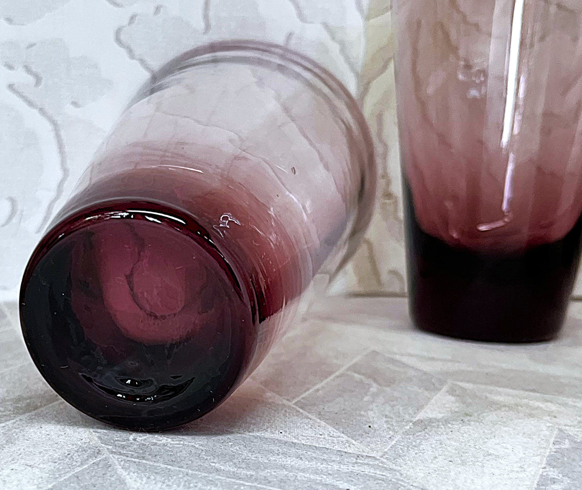 Drinkware: Empoli Amethyst Purple Highball Tumblers, 4