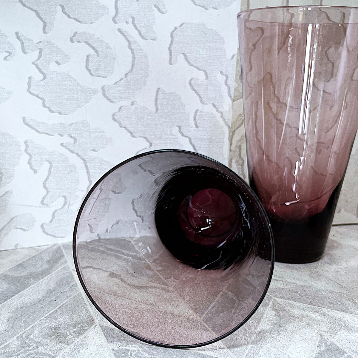 Drinkware: Empoli Amethyst Purple Highball Tumblers, 4