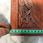Three-Dimensional Wall Art: ANORICA "Simone" Terracotta Floral Maiden Wall Relief Plaque