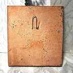 Three-Dimensional Wall Art: ANORICA "Simone" Terracotta Floral Maiden Wall Relief Plaque
