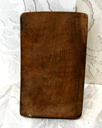 Carved Wood: Kashmiri Hand-Carved Walnut Wood Trinket Box Detailed Anglo-Indian Floral Relief