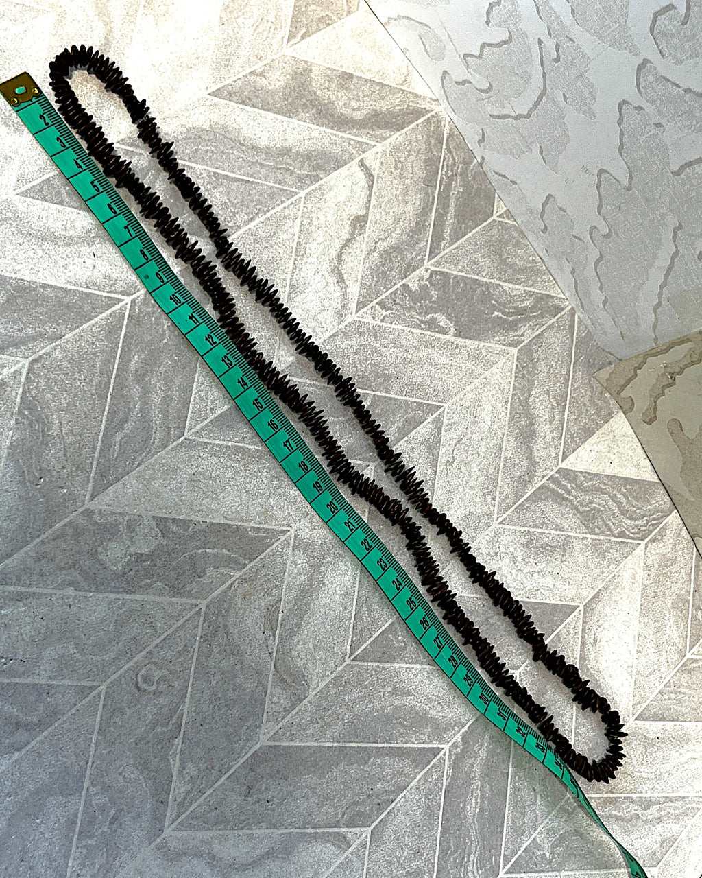 Jewellery: Leucaena "Jumbie Bead" Natural Seed Pod Multi-Wrap Opera Statement Strand