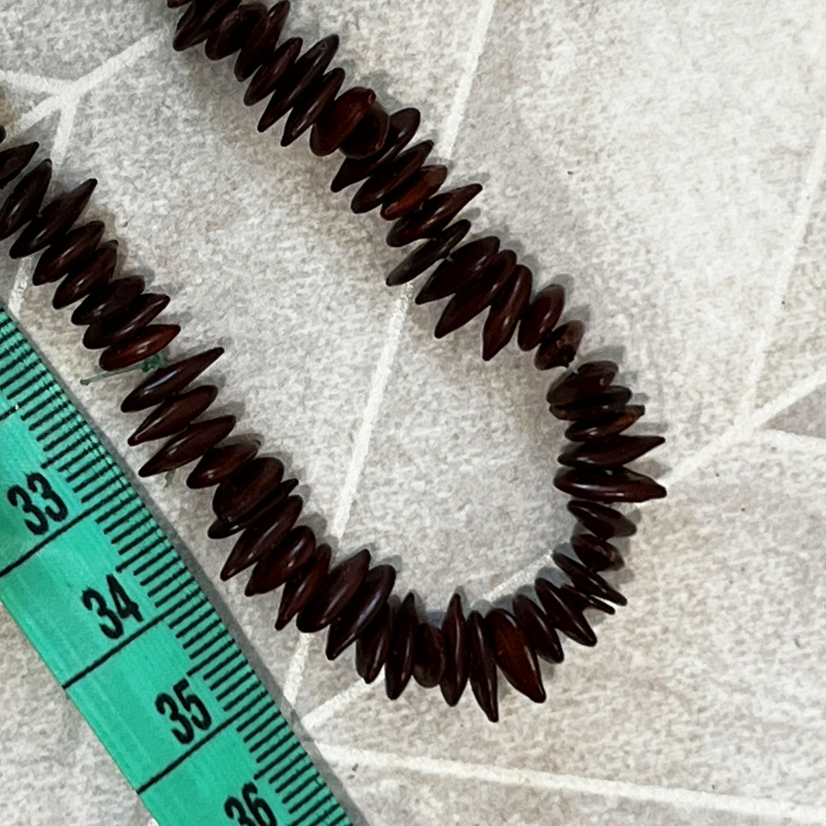Jewellery: Leucaena "Jumbie Bead" Natural Seed Pod Multi-Wrap Opera Statement Strand