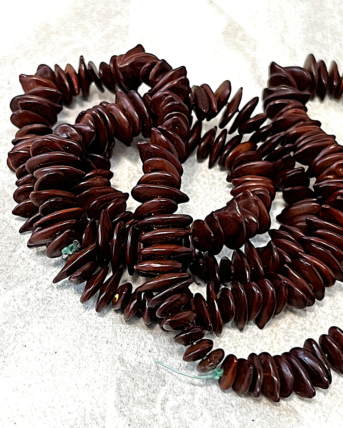 Jewellery: Leucaena "Jumbie Bead" Natural Seed Pod Multi-Wrap Opera Statement Strand