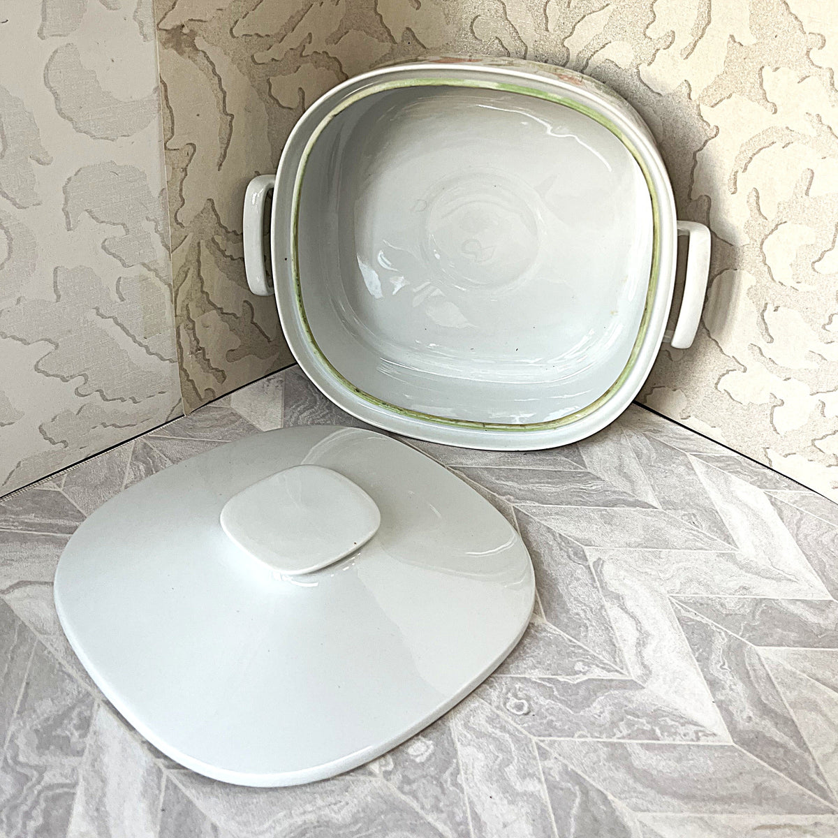 Dinnerware: Langenthal Swiss Porcelain "Morning Glory" Tureen Casserole