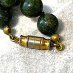Jewellery: Deep Forest Green Picrolite Serpentine Strand