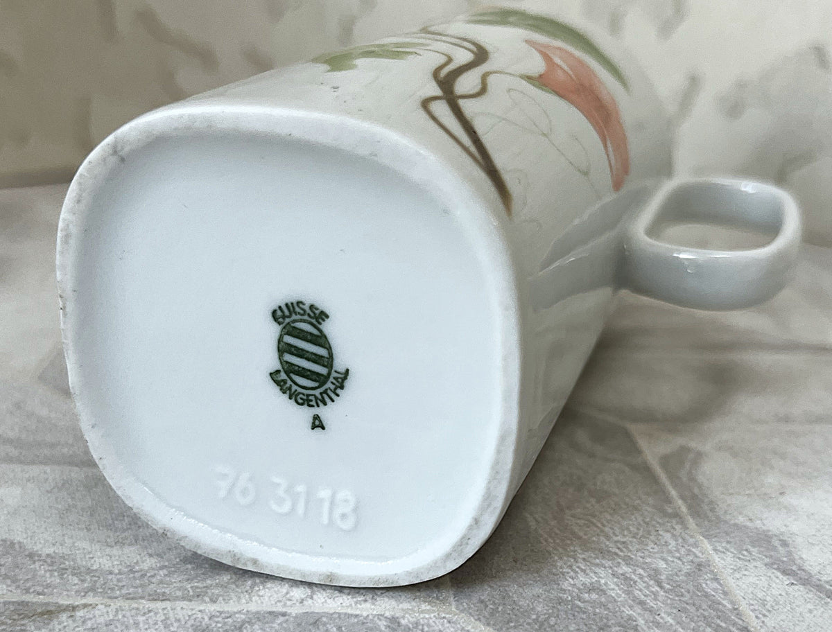 Tableware: Langenthal Swiss Porcelain "Morning Glory" Creamer Pitcher