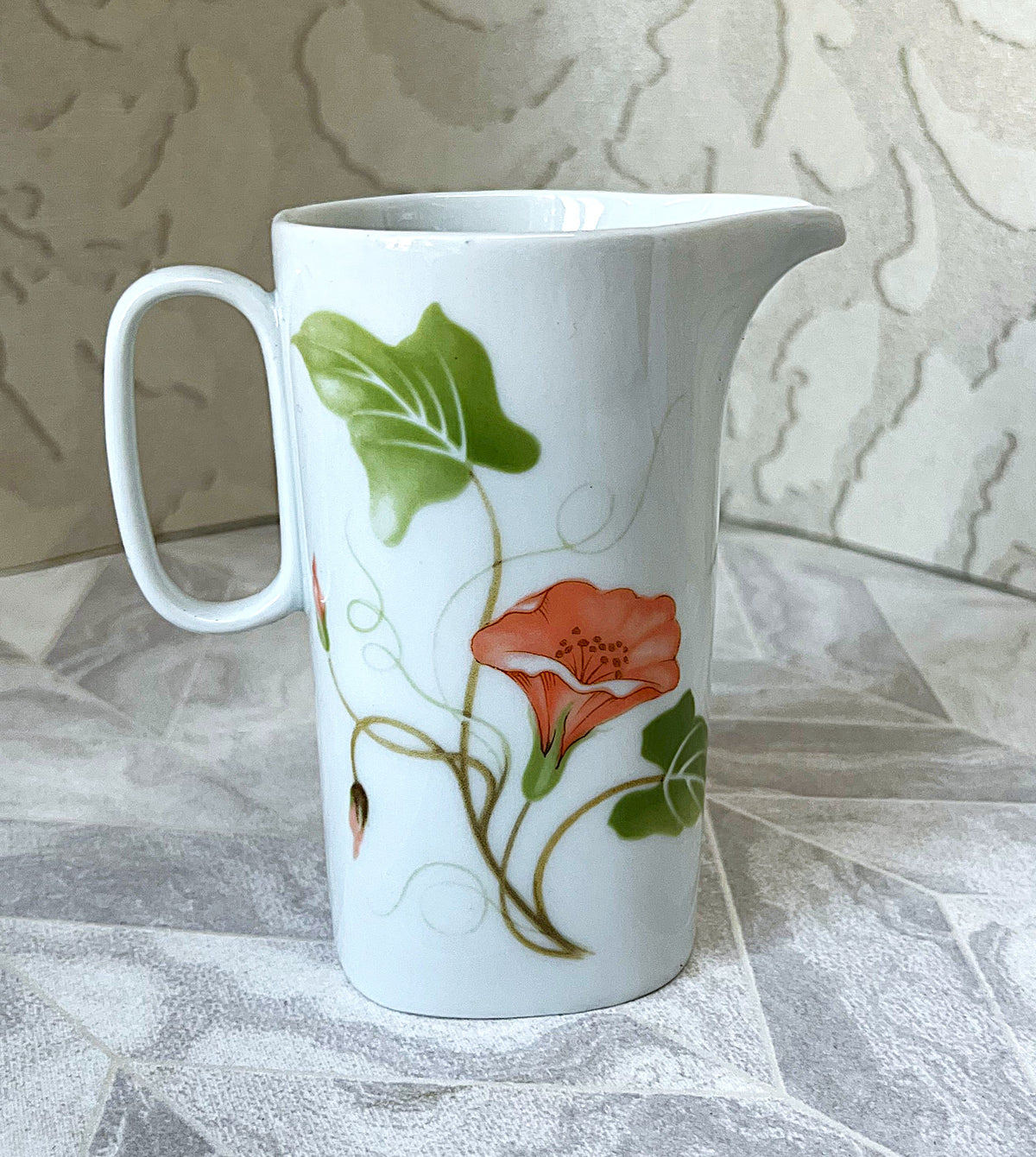 Tableware: Langenthal Swiss Porcelain "Morning Glory" Creamer Pitcher