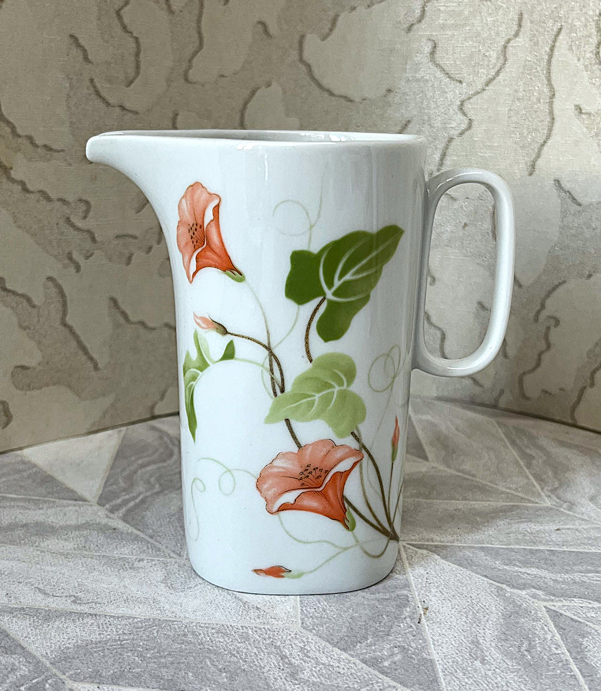 Tableware: Langenthal Swiss Porcelain "Morning Glory" Milk Pitcher