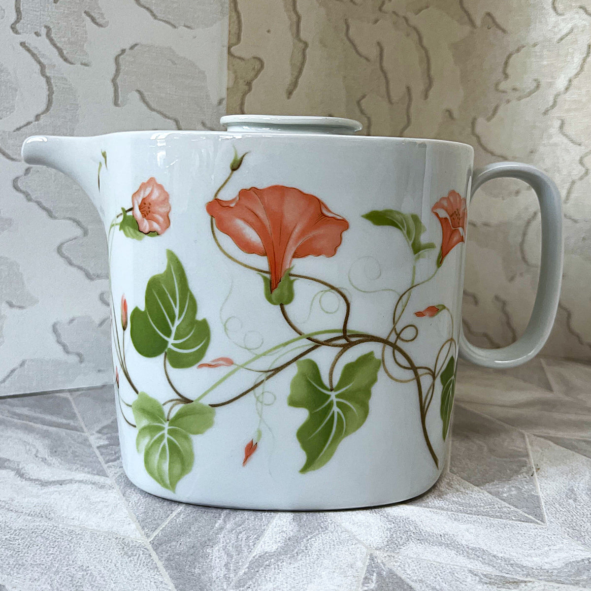 Tableware: Langenthal Suisse Morning Glory Porcelain Teapot