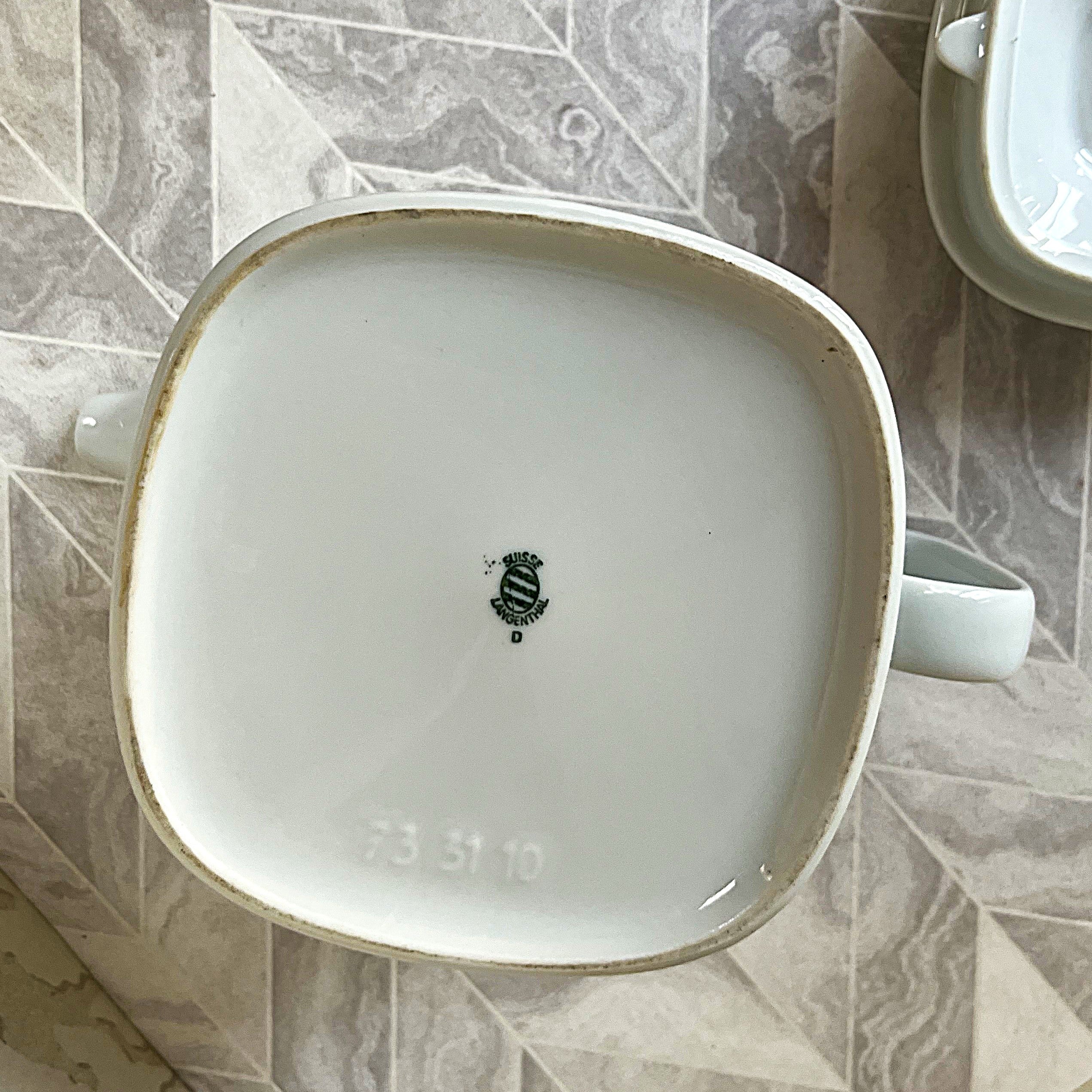 Tableware: Langenthal Suisse Morning Glory Porcelain Teapot