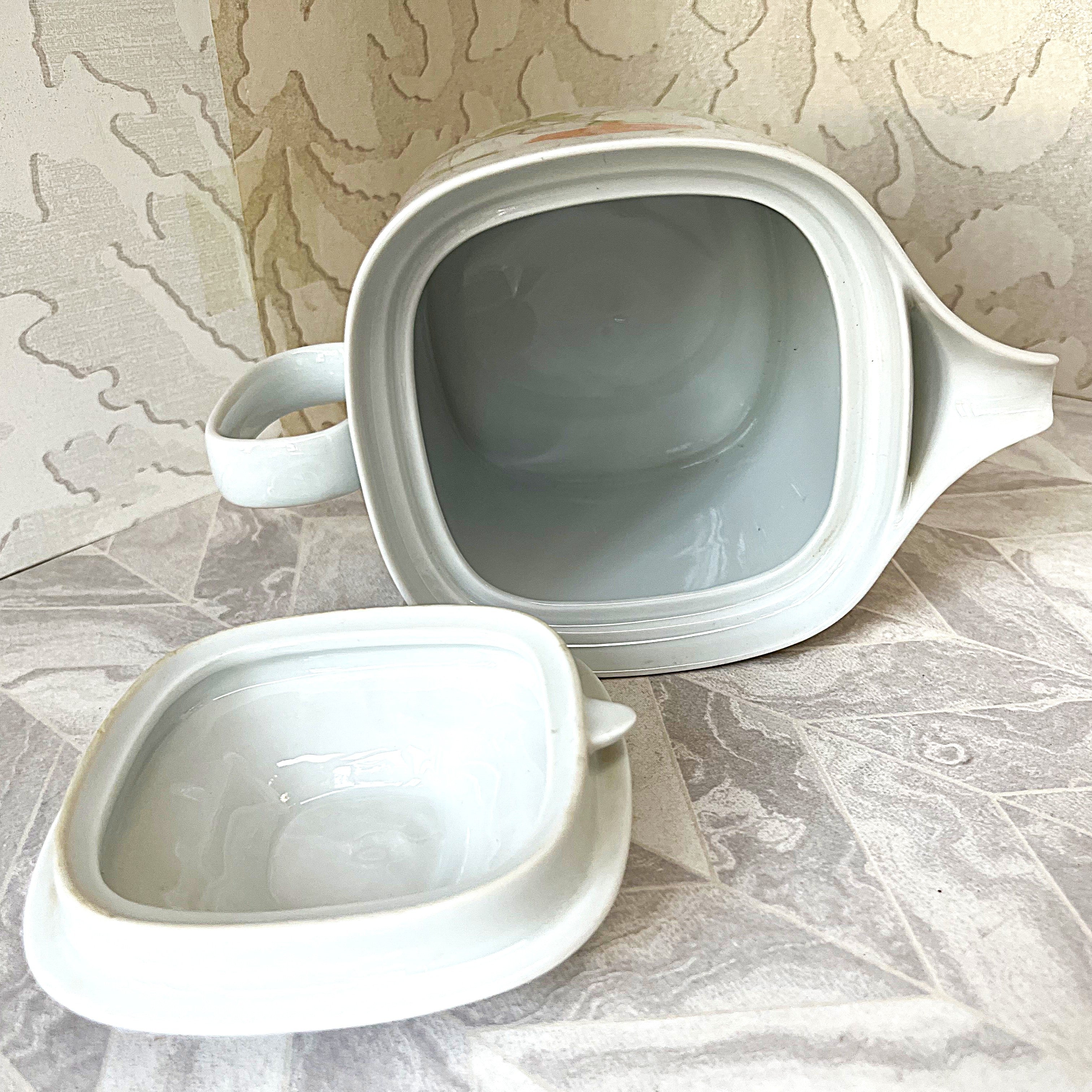 Tableware: Langenthal Suisse Morning Glory Porcelain Teapot