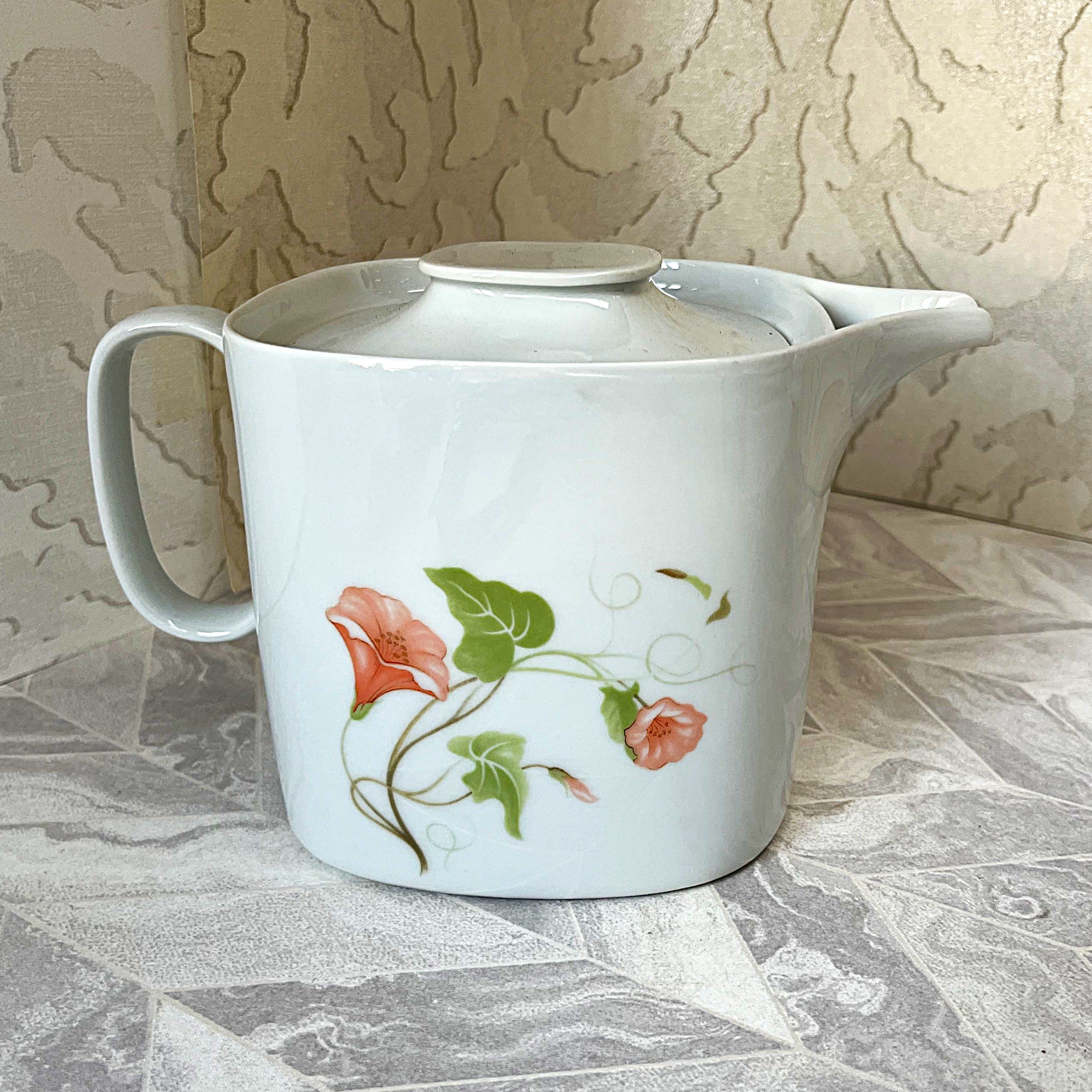 Tableware: Langenthal Suisse Morning Glory Porcelain Teapot