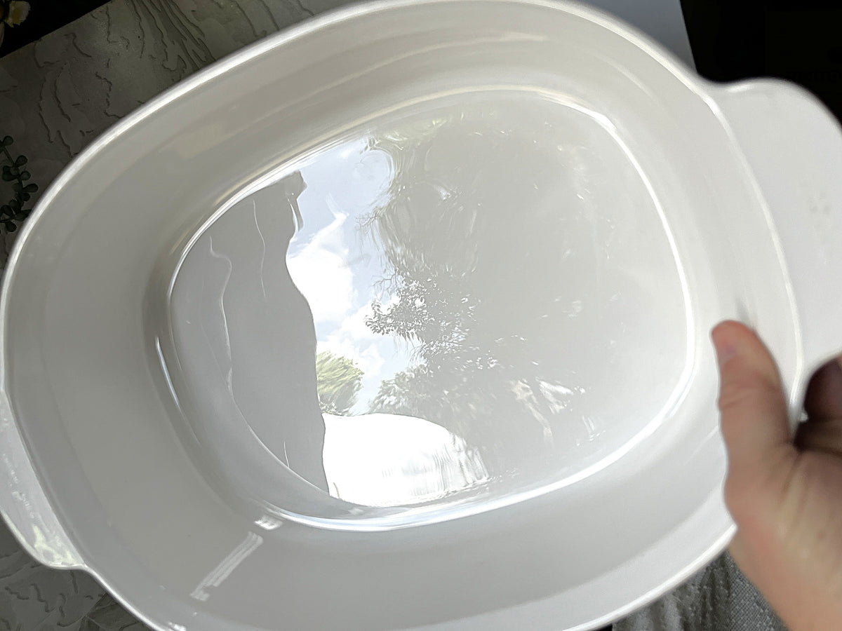 CorningWare: French White: F-14-B Lidded Casserole Domed