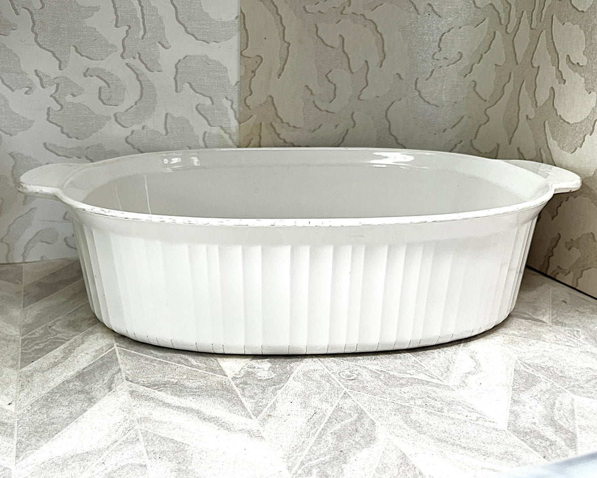 CorningWare: French White: F-14-B Lidded Casserole Domed