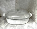 CorningWare: French White: F-14-B Lidded Casserole Domed