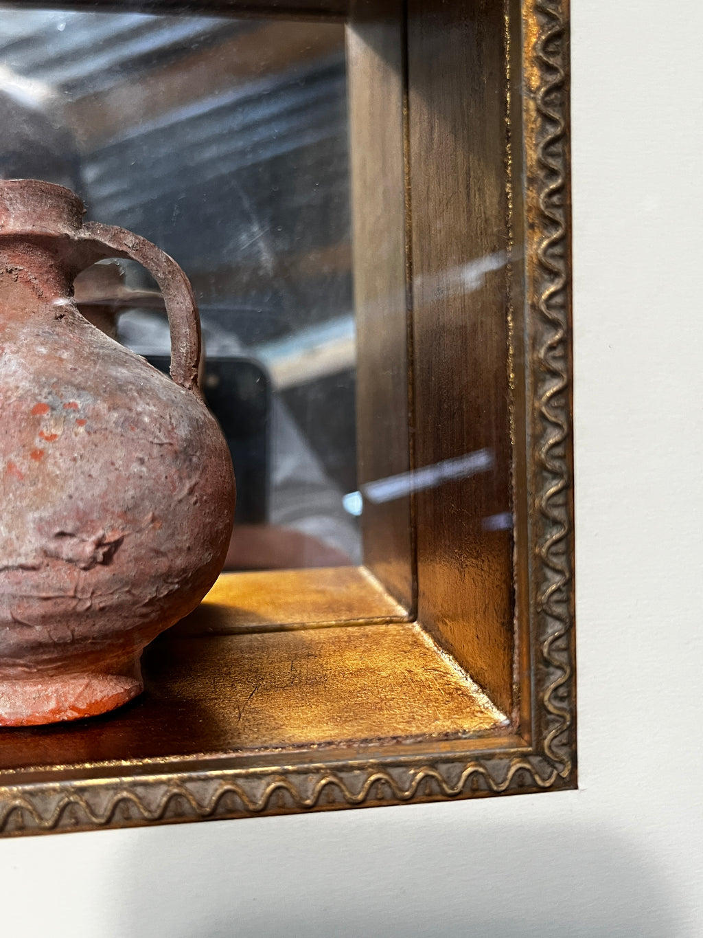 Antiquities: Framed Terracotta Juglet, Attributed Roman c.1st–3rd Century AD