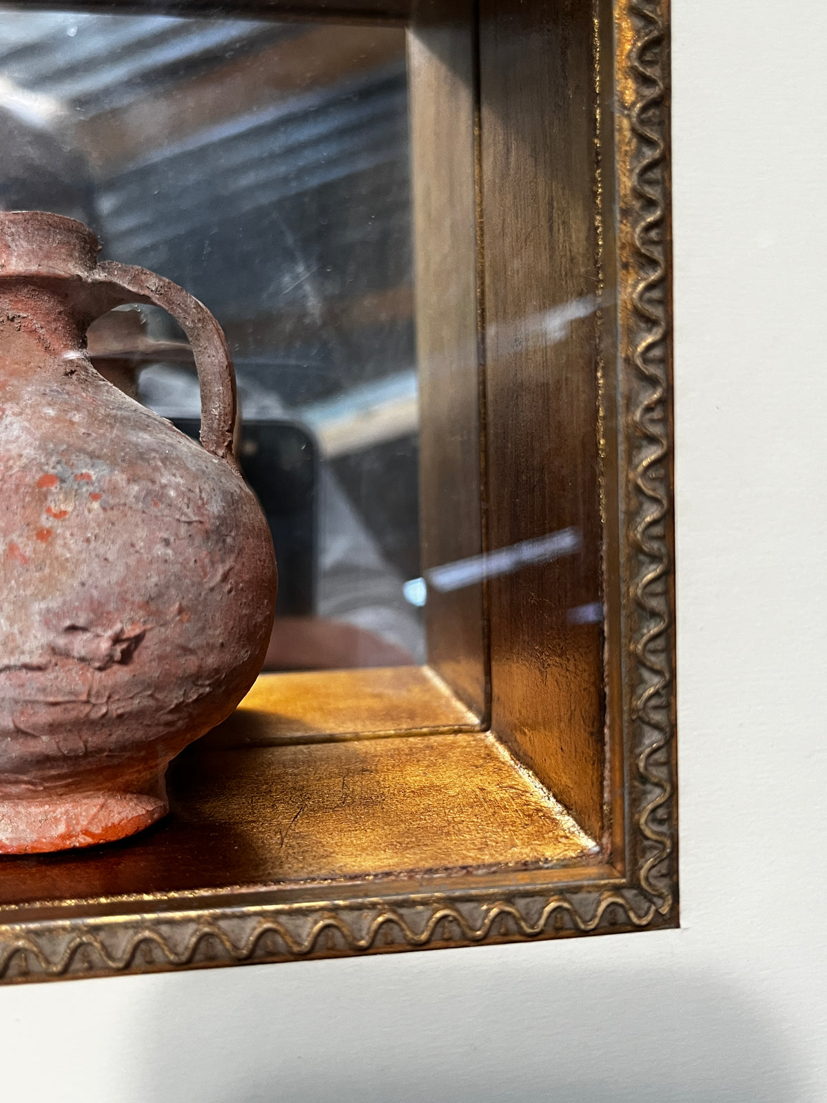 Antiquities: Framed Terracotta Juglet, Attributed Roman c.1st–3rd Century AD