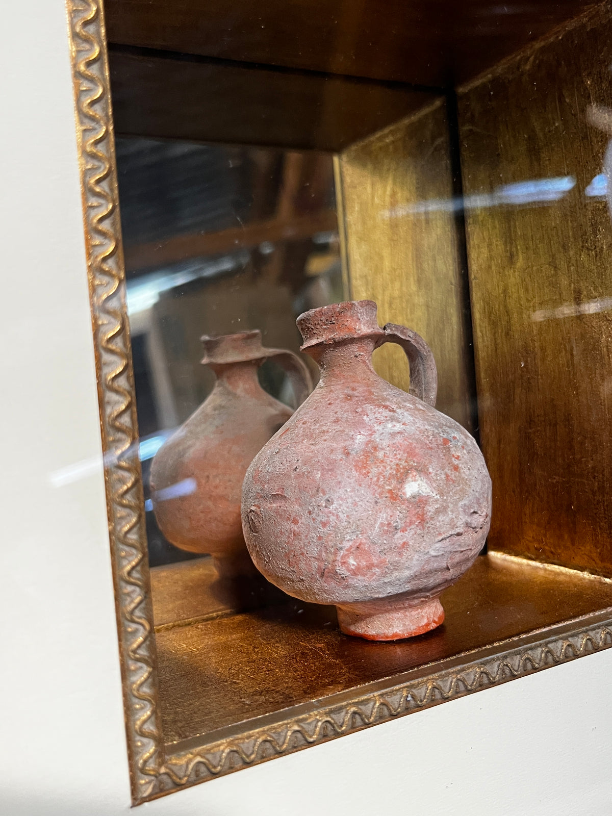 Antiquities: Framed Terracotta Juglet, Attributed Roman c.1st–3rd Century AD
