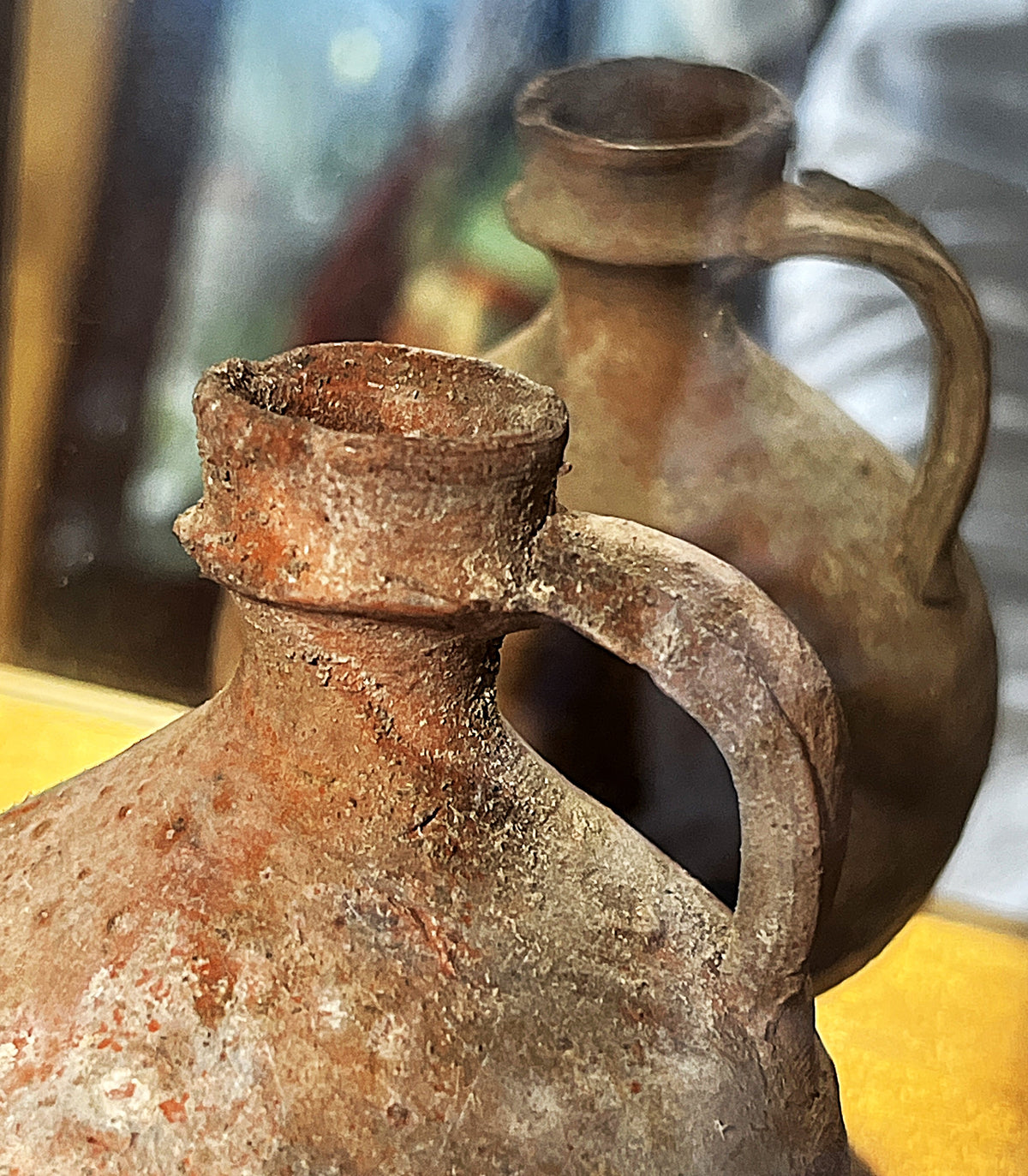 Antiquities: Framed Terracotta Juglet, Attributed Roman c.1st–3rd Century AD