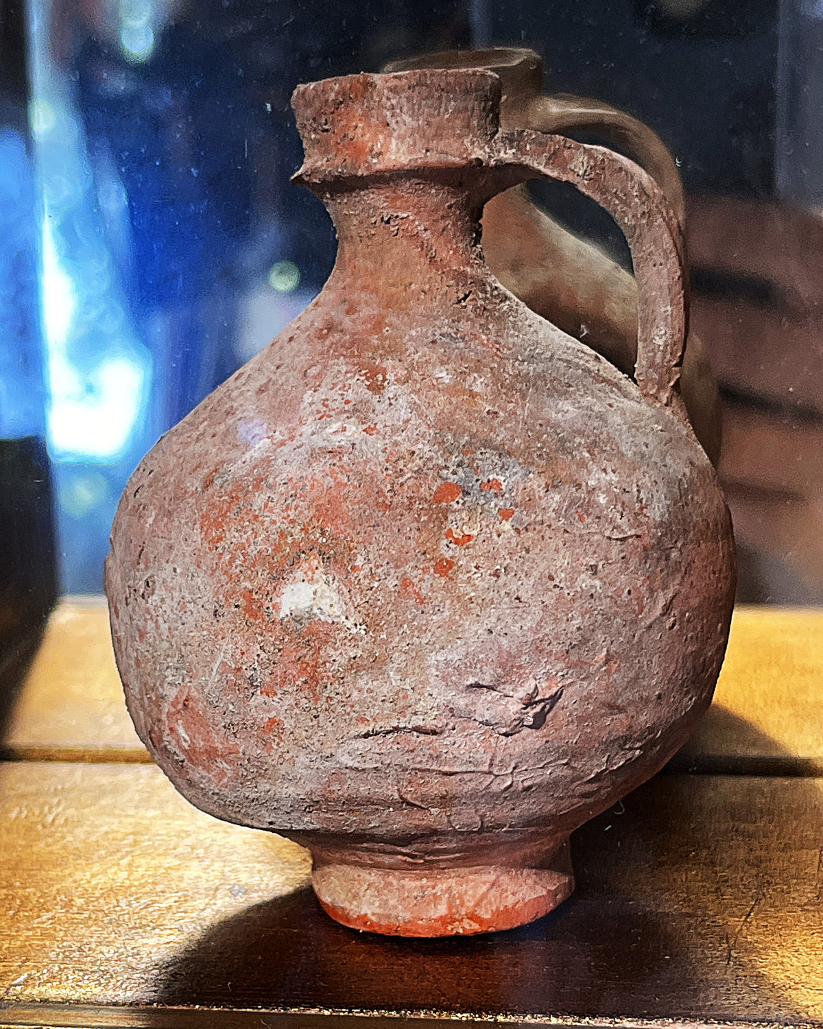 Antiquities: Framed Terracotta Juglet, Attributed Roman c.1st–3rd Century AD