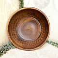 Studio Pottery: Large Stamped Studio Pottery Bowl