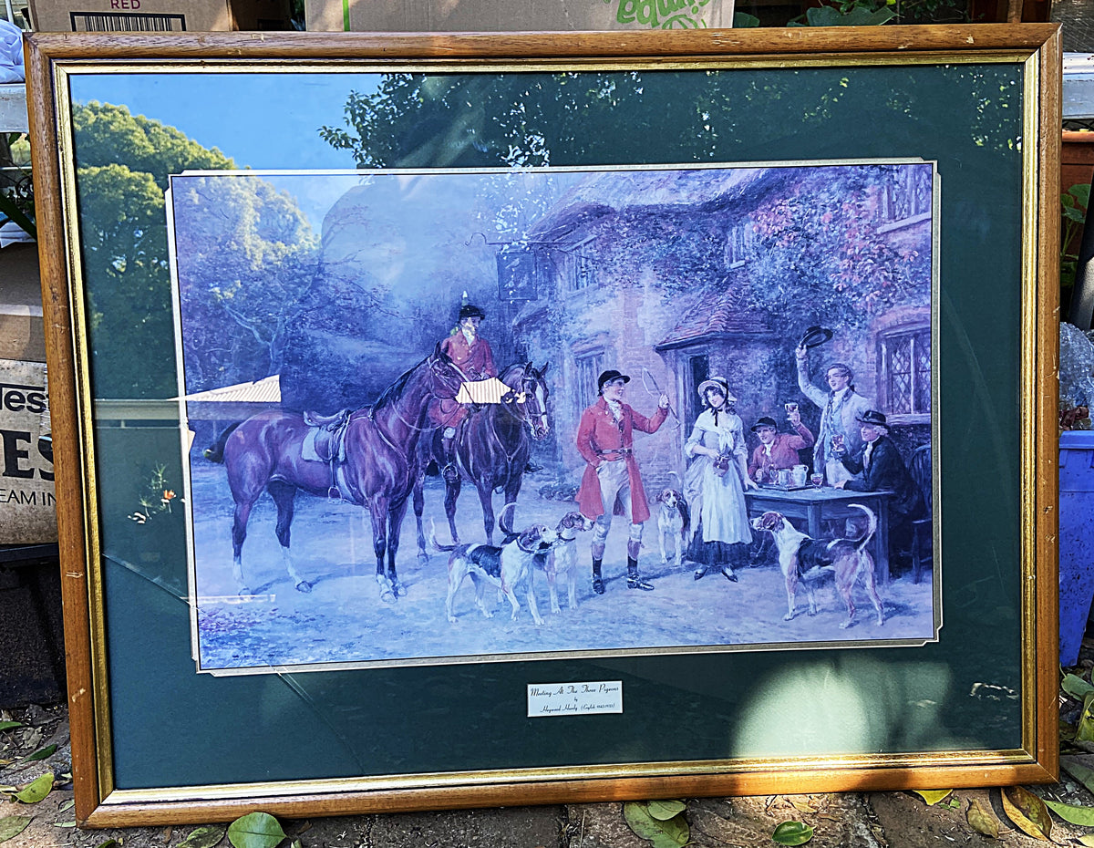 Prints & Etchings: Meeting at the Three Pigeons, Framed Print After Heywood Hardy
