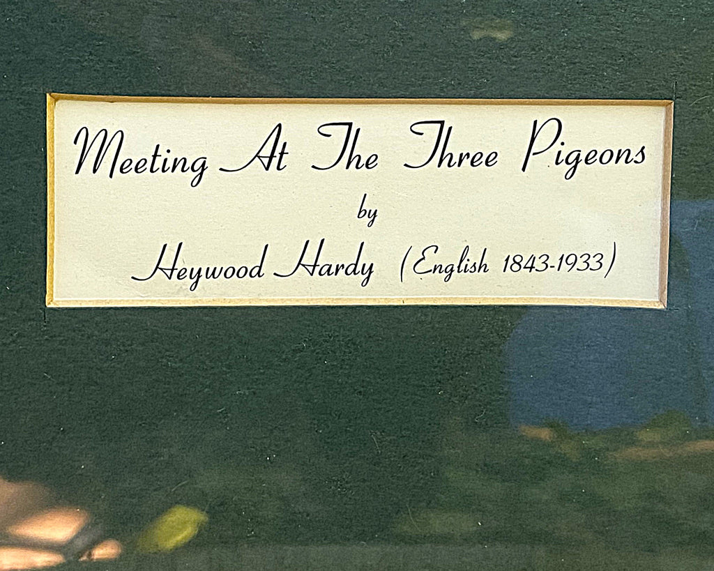 Prints & Etchings: Meeting at the Three Pigeons, Framed Print After Heywood Hardy