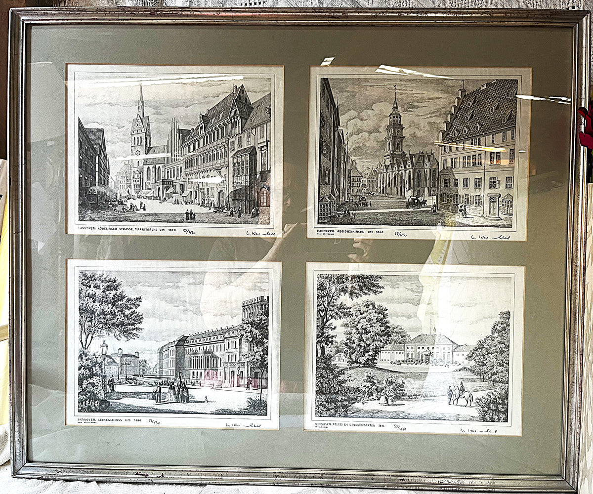Limited Edition Prints: W. Krüger Hannover Architectural Suite, 58/450