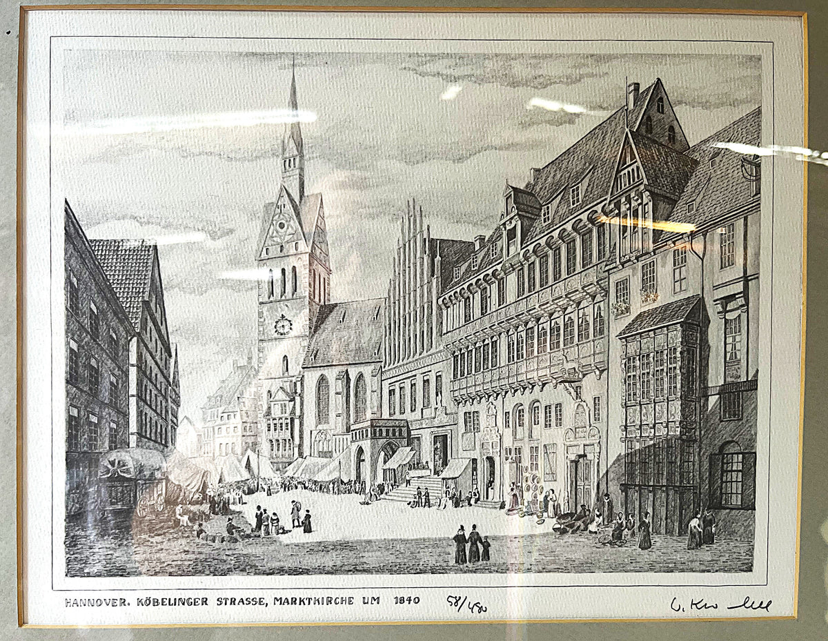 Limited Edition Prints: W. Krüger Hannover Architectural Suite, 58/450