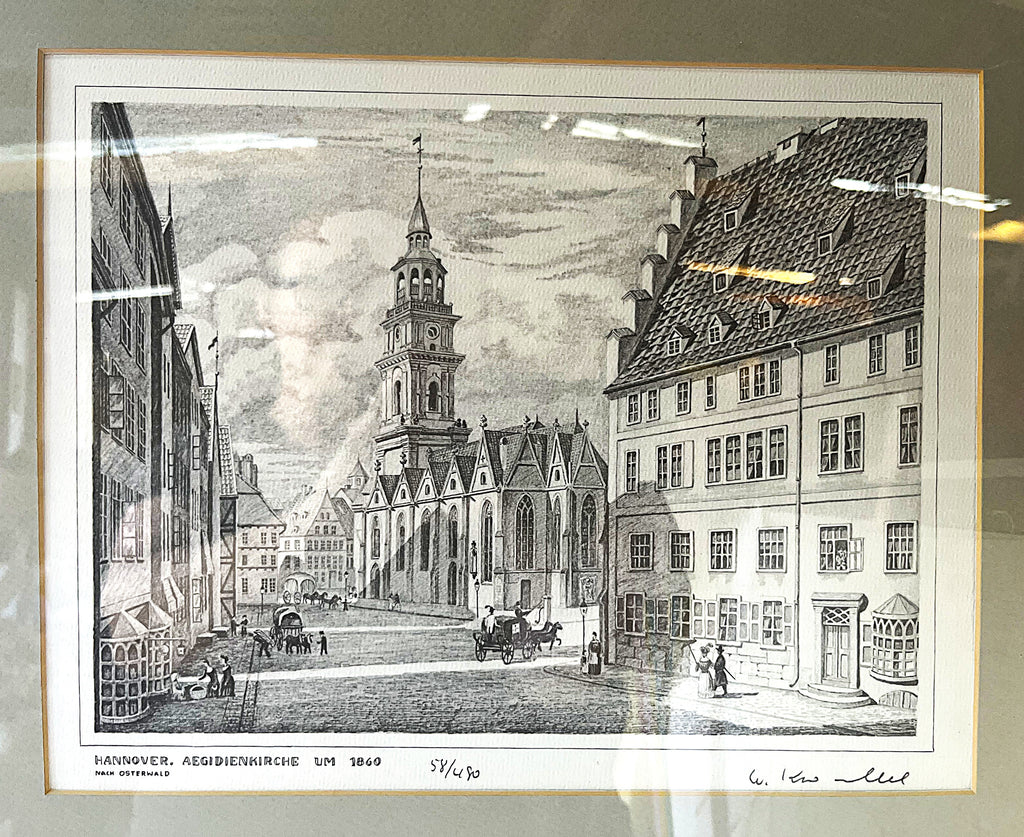 Limited Edition Prints: W. Krüger Hannover Architectural Suite, 58/450