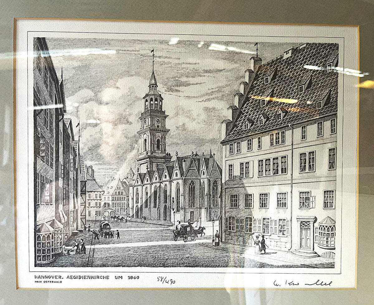 Limited Edition Prints: W. Krüger Hannover Architectural Suite, 58/450