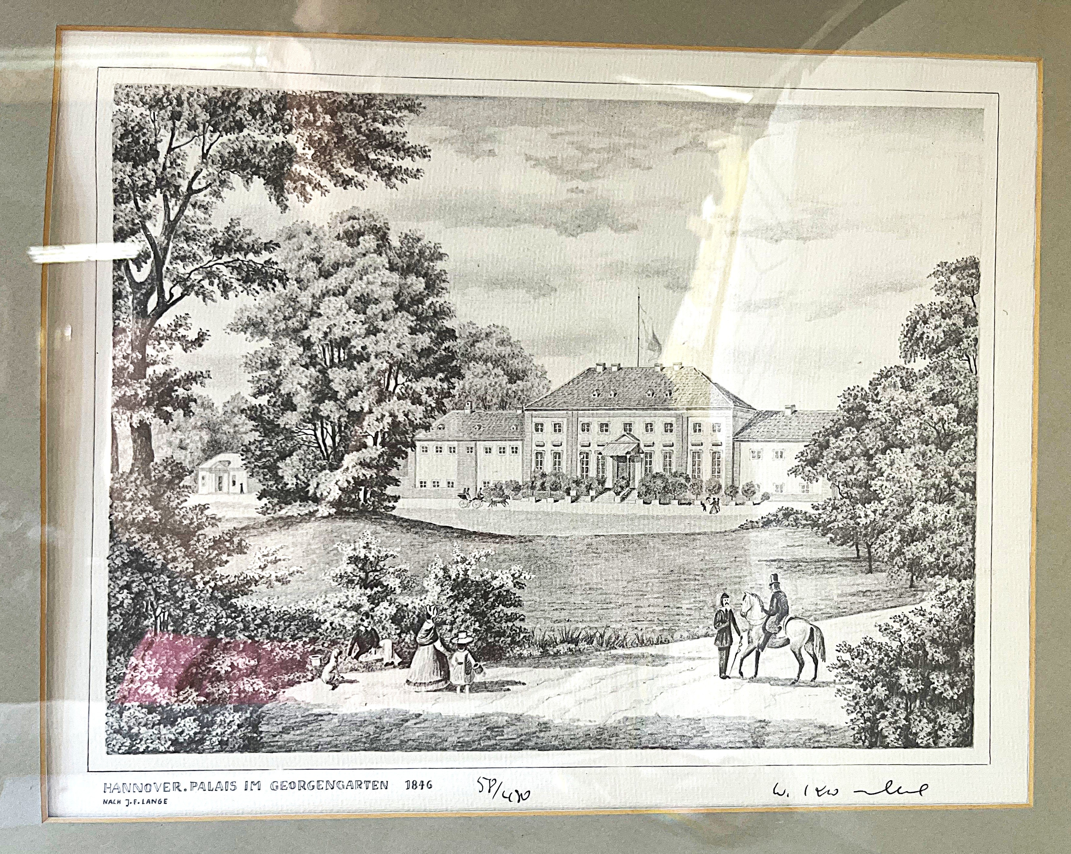 Limited Edition Prints: W. Krüger Hannover Architectural Suite, 58/450