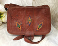 Bags: Camel Leather Crossbody Satchel Bag from Kabul, Afghanistan