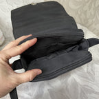 Bags: Busby Matt Black Organized Crossbody Messenger Bag