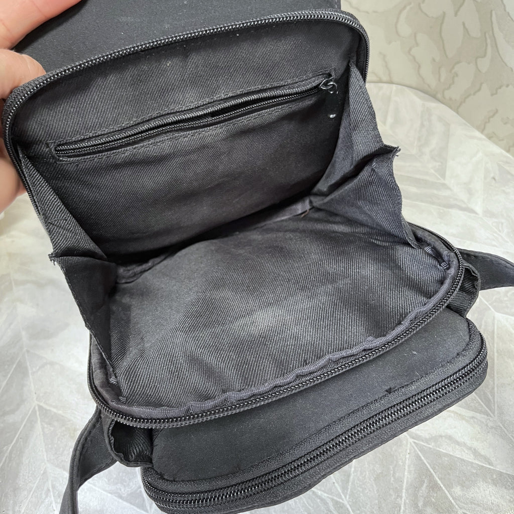 Bags: Busby Matt Black Organized Crossbody Messenger Bag