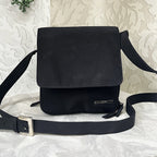 Bags: Busby Matt Black Organized Crossbody Messenger Bag