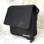 Bags: Busby Matt Black Organized Crossbody Messenger Bag